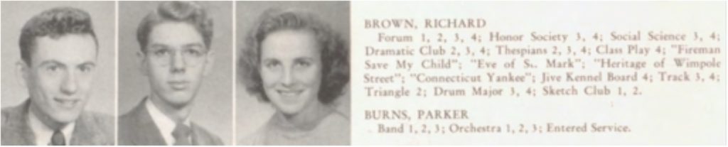 Jim Brown yearbook photo