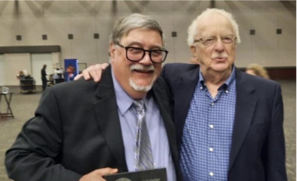 Walt Ferber (Left) with Sam Simmermaker at the HOF Induction dinner in Evansville